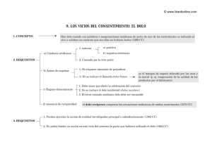 9. LOS VICIOS DEL CONSENTIMIENTO: EL DOLO