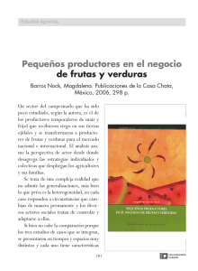 Pequeños productores en el negocio de frutas y verduras