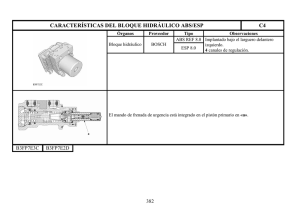 CARACTERÍSTICAS DEL BLOQUE HIDRÁULICO ABS/ESP C4