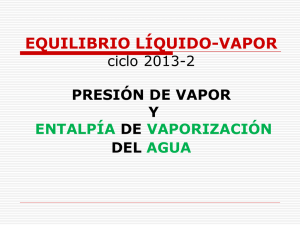 PRESIÓN DE VAPOR