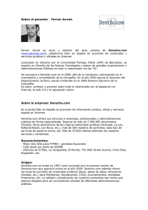 Sobre el ponente: Ferran Jornet. Sobre la empresa: Derecho.com
