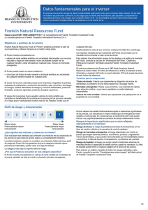 Datos fundamentales para el inversor Franklin Natural Resources