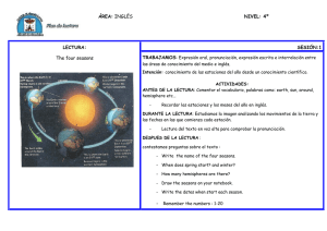 Las cuatro estaciones: Hoja de trabajo de inglés para 4º grado