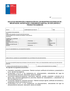 SOLICITUD INSCRIPCIÓN O RENOVACIÓN EN LOS REGISTROS
