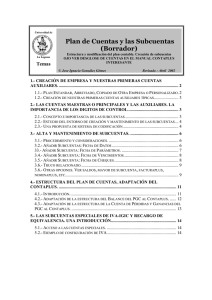 Plan de Cuentas y las Subcuentas