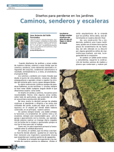 Caminos, senderos y escaleras