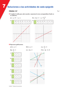 Soluciones a ejercicios de sistemas de ecuaciones