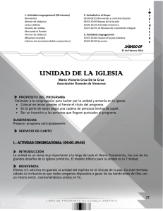 unidad de la iglesia - Recursos Escuela Sabática