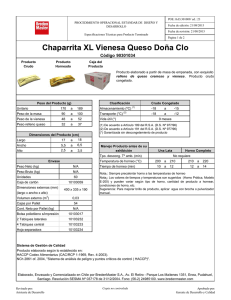 Chaparrita XL Vienesa Queso Doña Clo
