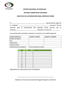 CENTRO NACIONAL DE DESPACHO ENTIDAD COMPETENTE