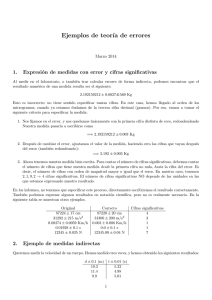 Ejemplos redondeo y teoría errores