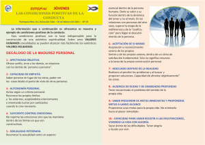 ESPECIAL JÓVENES LAS CONDICIONES POSITIVAS DE LA