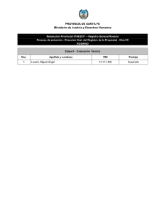 Publicación Resultado ETAPA II - Reg. Prop. Director