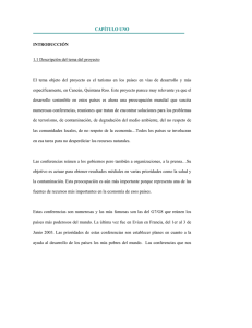 CAPÍTULO UNO INTRODUCCIÓN 1.1 Descripción del tema del