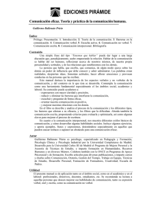 Comunicación Eficaz: Teoría y Práctica de la Comunicación Humana