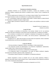 Alcohólicos Anónimos: Información y Principios de A.A.