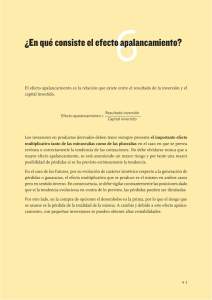 ¿En qué consiste el efecto apalancamiento?