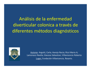 Análisis de la enfermedad diverticular colonica a través de