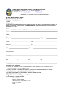 Solicitudes ingreso Miembro Aspirante