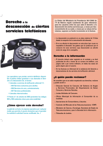 Derecho a la desconexión de ciertos servicios telefónicos