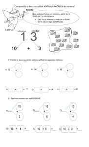 Descomposición Aditiva Canónica: Ejercicios de Matemáticas