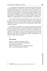 La comprensión de la aplicación concreta de la teoría del discurso a