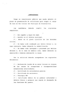 Pongo en conocimiento público que queda abierto el plazo de