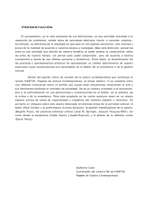 PRESENTACIÓN El pensamiento, en la más elemental de sus