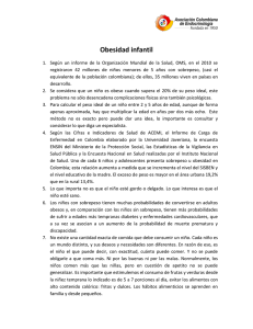 Obesidad infantil - Ministerio de Salud y Protección Social