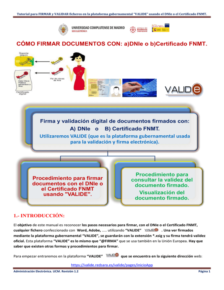 Tutorial Para FIRMAR Y VALIDAR Ficheros En La Plataforma