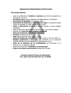 REQUISITOS REFORZAMIENTO ESTRUCTURAL