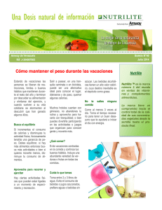 Cómo mantener el peso durante las vacaciones