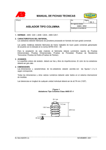 Ficha Aisl. tipo Columna
