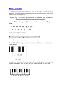 Tono y semitono
