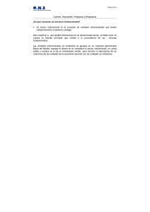 En qué consisten los Sectores Institucionales?