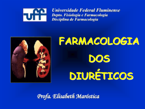 farmacologia dos diuréticos - Universidade Federal Fluminense