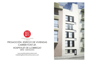 promoción edificio de viviendas carrer font 69, hospitalet de llobregat