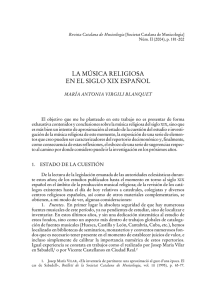 la música religiosa en el siglo xix español