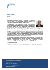 Aurelio Suárez - Corporación de Protección del Ahorro Bancario