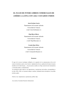 EL FLUJO DE INTERCAMBIOS COMERCIALES DE AMÉRICA