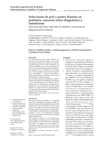 Infecciones de piel y partes blandas en pediatría: consenso sobre