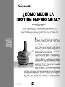 AdministraciÓn: COMO MEDIR LA GESTION