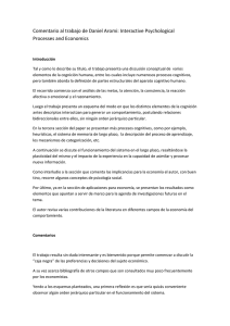 Comentario al trabajo de Daniel Aromi: Interactive Psychological