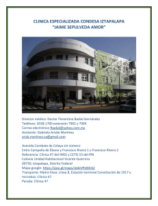 clinica especializada condesa iztapalapa “jaime sepulveda amor”