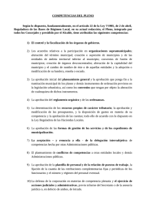 Competencias del Pleno