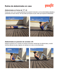 Rutina de abdominales en casa