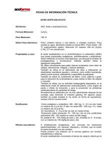 Ácido acetilsalicílico