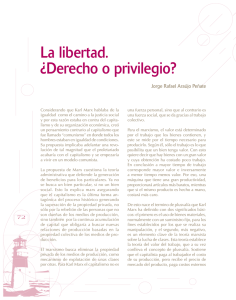 La libertad. ¿Derecho o privilegio?