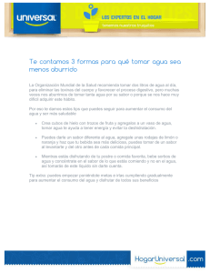 Te contamos 3 formas para qué tomar agua sea menos aburrido