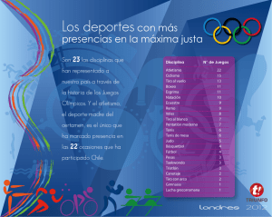 ATLETAS CHILENOS CITAS OLIMPICAS